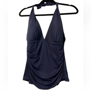 La Blanca Indigo Swim Top SZ 14